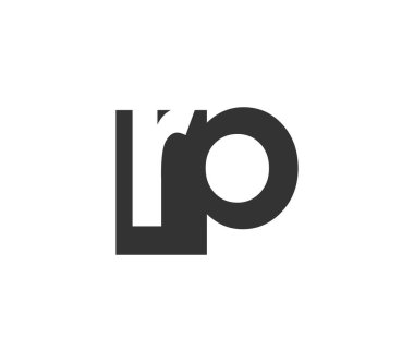 RP yaratıcı geometrik başlangıç tabanlı modern ve minimal logo. harf r p modayı yazı tipleri.