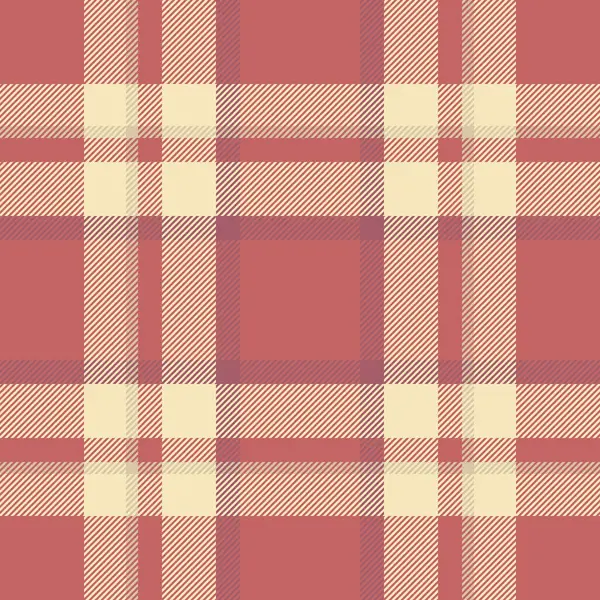 Görkemli ekose kumaş, kusursuz vektör tekstili. Oturma odası arkaplan desenli tartan kırmızı ve açık renk paleti.