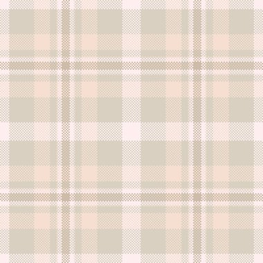Düzenli kontrol kumaş dokusu, kabarık arka plan vektör ekoseli. Yakın çekim desenli tekstil, açık ve beyaz renklerde dikişsiz..