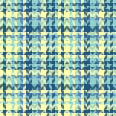 Ekose kumaş vektörü, Victoria dönemi arka plan dokusu. Giysi katran desenli kumaş. Cyan ve kireç rengi paletinde pürüzsüz..