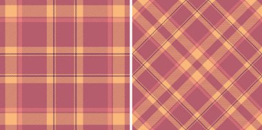 Tekstil kumaşının ekoseli arka planında tartan dokusunu kontrol et. Ten rengine bürünmüş. Kurdele zanaat fikirleri.