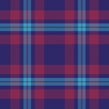 Hassas katran kumaşlı tekstil, kalassız özgeçmiş kontrolü. Çivit ve pembe renk paletinde parti desenli desen vektörü.