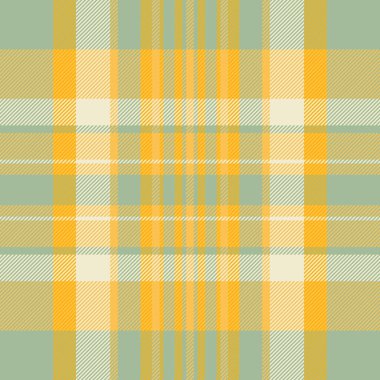 Renkli kumaş pürüzsüz, battaniye vektör arkaplan dokusu. Pastel kumaş ve kehribar renk paleti ekose tartan çekin.
