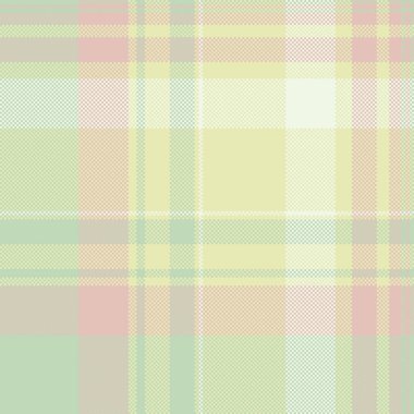 Kesişen tekstil ekoseli, uçsuz bucaksız vektör desenli kumaş. Açık ve beyaz renk paletinde özgün arkaplan tartan denetimi.