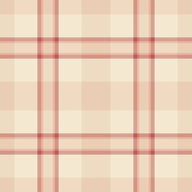 Geometri dikişsiz tekstil tartan, New York doku kontrol vektörü. Arkaplan kumaş desenini ışık ve kırmızı renk paletine yerleştir.