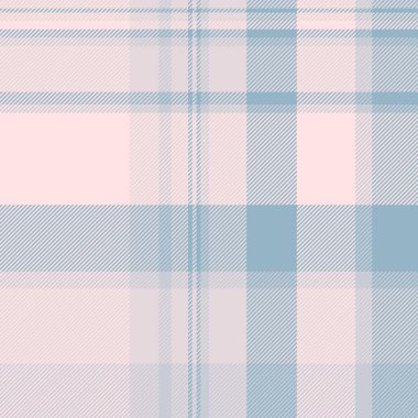 Mendil vektör ekoseli, forma desenli tartan kumaşı kontrol et. Kaz tekstil arkaplan dokusu beyaz ve sisli gül renkleri paletinde pürüzsüz.