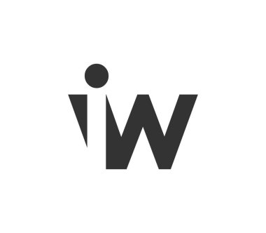 IW yaratıcı geometrik başlangıç tabanlı modern ve minimal logo. Modayı takip eden yazı tiplerini göster.