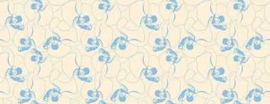 El çizimi çiçek desenli vektör tasarımı. Çiçekler basit süsler çiziyor..