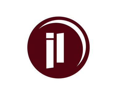 JL spor amblemi ya da takım logosu. Top dükkanı, spor şirketi, eğitim ve kulüp rozeti için J ve L harflerinin kombinasyonlu top logosu..