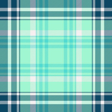 Müşteri ekose arka plan tartanı, çerçeve vektör tekstil kumaşı. Desen desenini nane ve cyan renk paletinde pürüzsüz kaydet.