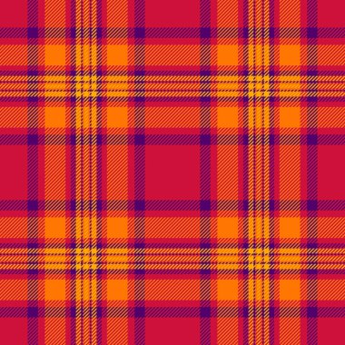 Düğün kumaşı ekose kumaş, etek desenli tartsız. Londra desen vektör arkaplan kontrolü kırmızı ve parlak renk paleti.