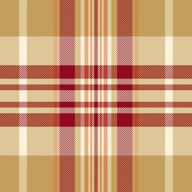 Gururlu tartan arka plan ekoseli, modaya uygun kumaş kontrolü. Asalet, kehribar ve papaya kırbaç renk paletinde kusursuz vektör dokusu.