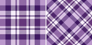 Check background fabric of tartan pattern plaid with a textile texture vector seamless. Set in winter colours of new year celebration ideas. clipart