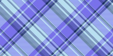 Gençlik şablonu kusursuz kontrol, kumaş kumaş kumaş arkaplanı. Açık ve çivit renk paletinde kalın tekstil dokusu tartanı.