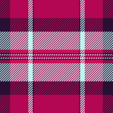 Ekose desenli yemek, yeni doğan tekstil kontrolü. Pembe ve açık renk paletinde uzun vektörsüz doku dokusu.