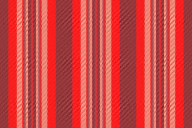 Sanatsal çizgili arka plan deseni, nazik çizgiler vektör dikey. Plank dikişsiz kumaş dokusu kırmızı ve koyu renk paleti.