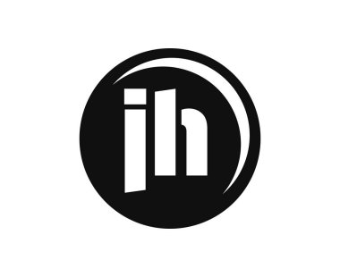 JH spor amblemi ya da takım logosu. Top dükkanı, spor şirketi, eğitim ve kulüp rozeti için J ve H harflerinin kombinasyonlu top logosu..