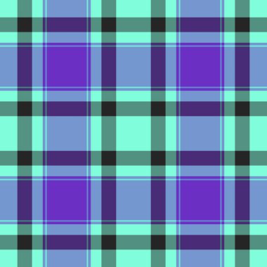 Düzenli vektör kontrolü, mikro ekose kumaş. Vogue desenli kumaş, gök mavisi ve mavi renk paletinde pürüzsüz.