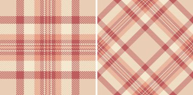 Kumaş vektör arkaplanının desen desenli ekoseli ve dikişsiz tekstil tartanı var. Kahve renginde olsun. Geometrik tasarım kalıpları.