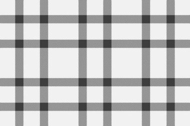 Web sitesi dikişsiz ekose kumaş kumaş deseni. Beyaz ve gri renklerde gençlik vektör arkaplan kontrolü.