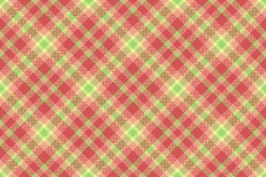 Ürün desenli geçmiş kontrolü, ekose kumaş dokusu. İrlanda vektörsüz kırmızı ve turuncu renk paleti kumaşı.