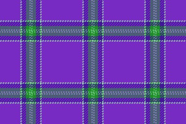 Pijamalar dikişsiz desen ve diğer tartan kumaş dokusunu kontrol eder. Eflatun ve yeşil renk paletinde battaniye arkaplan ekose vektörü.
