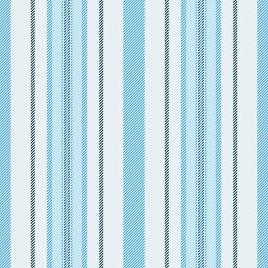 Grunge tekstil çizgileri, yırtık kumaş dokusu vektörü. Beyaz ve cyan renk paletinde düz desensiz dikey arkaplan.