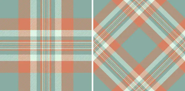 stock vector Textile check plaid of texture tartan seamless with a fabric background vector pattern. Set in summer colours for stylish jacket outfits.