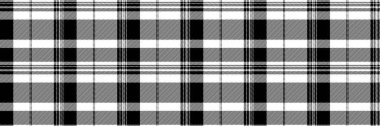 Dairenin arka plan deseni, el yapımı tekstil tartan. Beyaz ve siyah renk paletinde ekosesiz kumaş taşıyıcı.