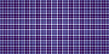 Yeni desenli ekose kumaş, banyo desenli tartan arka plan. Festival vektörü mavi ve mor renk paletinde pürüzsüz kumaşı kontrol et.