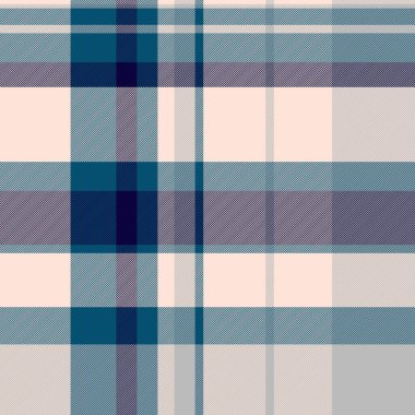 Modaya uygun tartan tartan kontrolü, ekspres kumaş dikişsiz tekstil. Afrika kumaş desenli ekose taşıyıcı ışık ve cyan renk paleti.