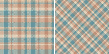 Kumaş arkaplan dokusu desenli ekose kumaş ve vektör kontrolsüz tartan. Toprak renklerine bürünmüş. Yaratıcı projeler için not defteri fikirleri.