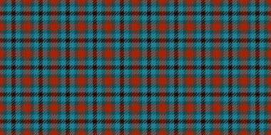 Çıplak doku tekstil arka planı, halı tartsız desen. Yağ bezi kumaş ekoseyi cyan ve kırmızı renk paletinde kontrol et.