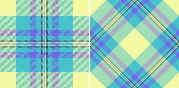 stock vector Vector plaid background of textile fabric texture with a tartan pattern check seamless. Set in winter colours. Graphic design detailed editable swatch.