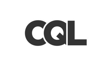 CQL logo tasarım şablonu güçlü ve modern kalın metin ile. Basit ve minimal tipografi içeren ilk tabanlı vektör logosu. Moda şirket kimliği.