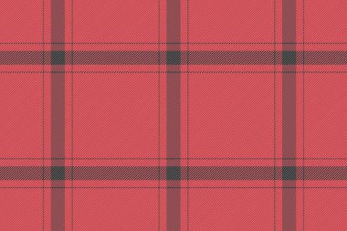 En iyi arka plan tartanı, masa örtüsü, dikişsiz kumaş. Pencere desenli ekose desen vektörü kırmızı ve gri renk paletinde.