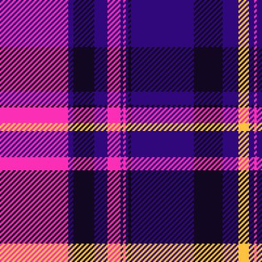 Kışın ekose kumaş, dikişsiz, diğer tartan kumaş. Bandana deseni arkaplan vektör deseni menekşe ve siyah renk paletinde.