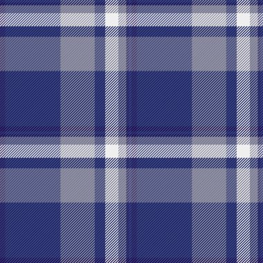 Tekstil ekose vektörü, yaz kumaş kontrol deseni. Tartan dokusunu mavi ve pastel renkte, pürüzsüz arkaplan aç.