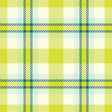 Duvar kağıdı desenli tekstil arka plan, yakın çekim ekose vektör kontrolü. Armut ve açık sarı renk paletindeki ızgarasız tartan kumaş dokusu.