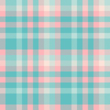 Detaylı desenli kumaş tartan, büyük ekose kumaş dokusu. Işık ve gök mavisi renk paletinde etniksiz arkaplan vektörü kontrolü.