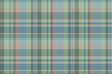 Küçük tekstil ekose kumaş, tartan desenli baskı kumaşı. Pastel ve cyan renk paletinde estetik kusursuz kontrol vektör arkaplanı.