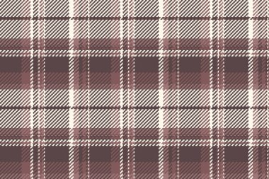 Ekose kumaşlı, çıplak arka plan tekstil dikişsiz. Pastel ve deniz kabuğu renginde düzenli desen dokusu vektörü tartan.