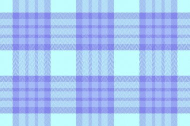 Kadınlık kusursuz vektör dokusu, iç tekstil arka plan tartan. Atölye kumaş desen açık ve mavi renk paletinde ekoseli kontrol.