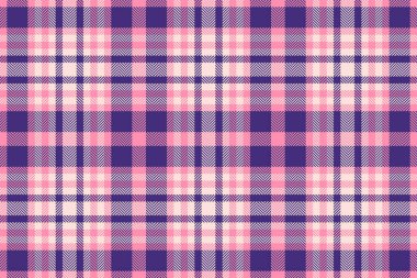 Papatya tekstil kumaş dokusu, halı kontrolü, dikişsiz ekose. Çivit mavisi ve kırmızı renk paletinde dişi vektör desenli arkaplan tartanı.