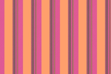 Kasım tekstil arka plan dokusu, örnek çizgileri şerit vektörü. Hanuka kumaşı dikey desen turuncu ve mor renk paletinde pürüzsüz.