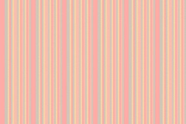 Şatafatlı desen şeritsiz, günlük tekstil vektör arka planı. Sıcak çizgiler dikey kumaş kırmızı ve açık renk paletinde.