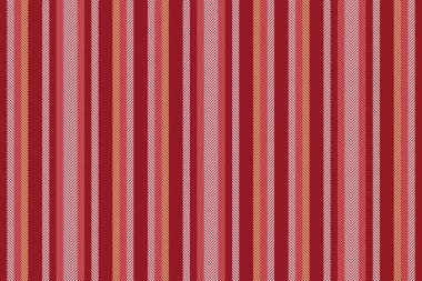 Olgun çizgiler tekstil şeridi, Hindistan vektör dokusu deseni. Mutlu arka plan dikey kumaş kırmızı ve beyaz renk paletinde pürüzsüz.