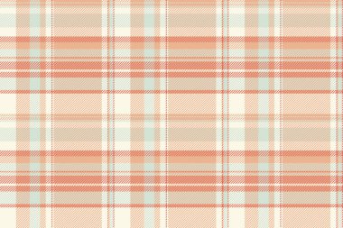 Sevgililer günü ekoseli kumaş, Hanuka kumaş arka planı. Turuncu ve eski dantel renkli tartan vektör deseni.