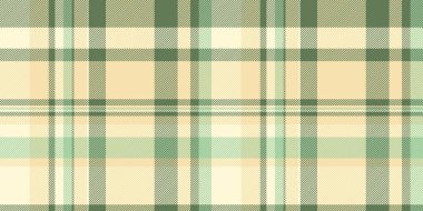 Geliştirme vektör geçmişi kontrolü, ana kumaş kumaş kumaş tekstili. Buğday ve açık sarı renk paletinde kusursuz desenli ekoseyi listele.