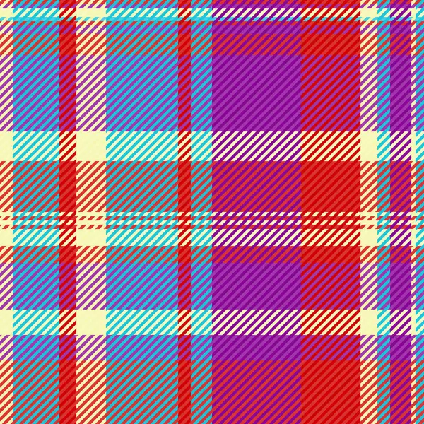 Güzel vektör tekstil ekose, Çince yeni yıl desen kontrol dokusu. Periyodik kumaş arkaplansız tartan kırmızı ve cyan renk paleti.